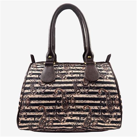 Golden line Printed Speedy Duffle Premium Handbag for Girl's and Women ...