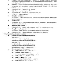 Important Formulas: Functions With Examples - Mathematics (Maths) for ...