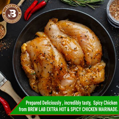 Brew Lab Extra Hot & Spicy Chicken Marinade || Lip Smacking Taste ...