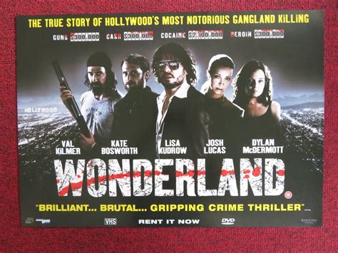 WONDERLAND VHS & DVD VIDEO POSTER VAL KILMER KATE BOSWORTH 2003 ...
