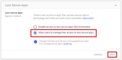 Enable Less Secure Apps 的图像结果