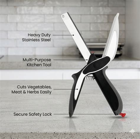 Clever Cutter - 2-in-1 Smart Scissors | Zero-Counter-Mess | Instant-Fo ...