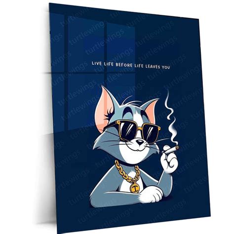 Tom Quote Metal Poster – Classic Cartoon Wisdom | Funny Tom & Jerry Wa ...