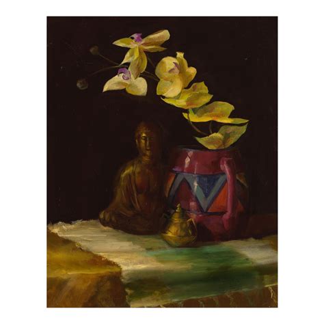 Gene Hackman | Still Life with Orchids | MutualArt