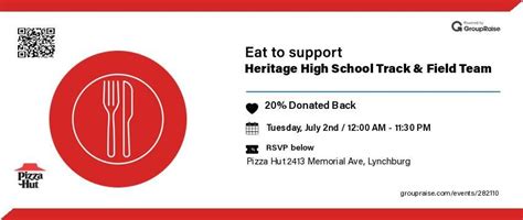 Heritage High School Track & Field Team x Pizza Hut GroupRaise ...