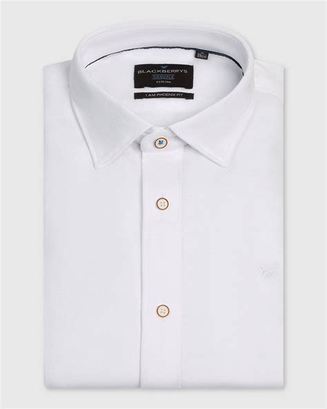 Buy Pelantos White Solid Casual Shirt Online India