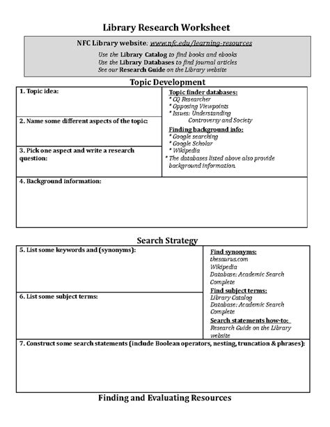 Image result for Topic 2 GCU Library Research Worksheet