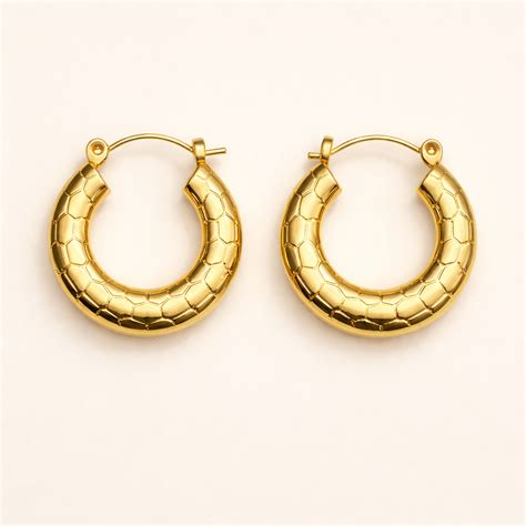 18K Gold Plated Serene Circle Earring – Kimti