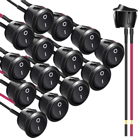 Round Rocker Switch, 15Pcs Round Rocker Switch Toggle Switch Design Car ...