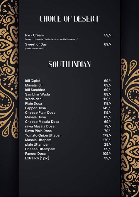 Menu at The Mandir Cafe & Restaurants Osian, Osian