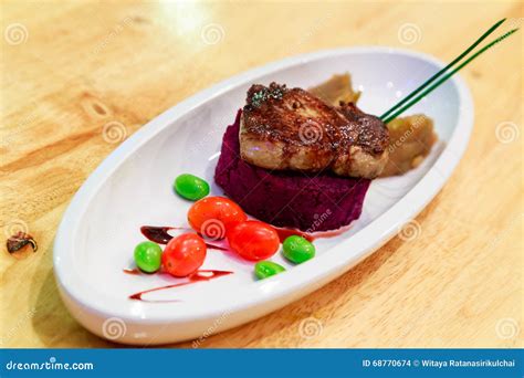 Grilled Foie Gras or Goose Liver Stock Photo - Image of foie, cook ...