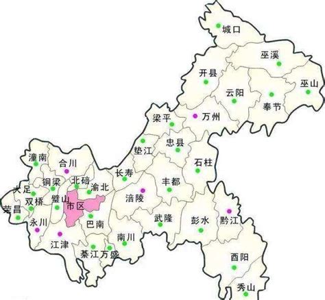 重庆市主城区行政地图-图库-五毛网