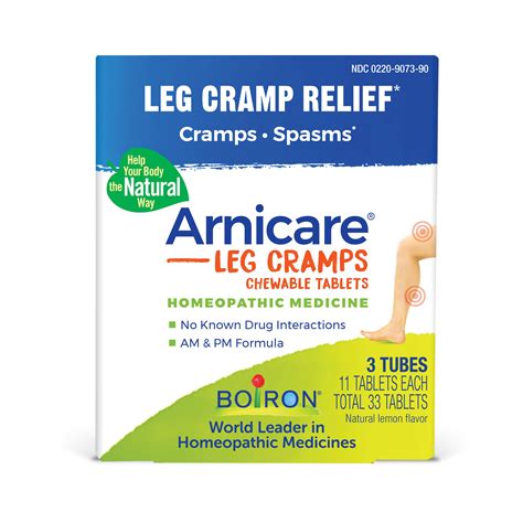 Boiron Arnicare Leg Cramps, Homeopathic Medicine for Leg Cramp Relief, Cramps, Spasms, 33 ...