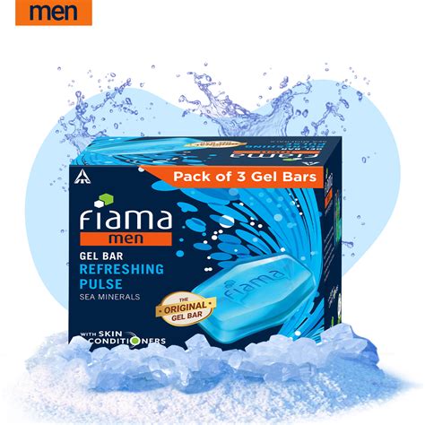 Fiama Men's GBB Refreshing Pulse Gel Bar, 125g (Pack of 3) – FIAMAITC
