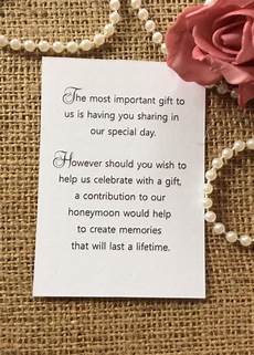 Asking For Instead Of Wedding Gifts by Details About 25 50 Wedding Gift Money Poem Small Cards Asking For Instead Of Wedding Gifts
