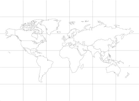 Large Blank World Maps - 10 Free PDF Printables | Printablee