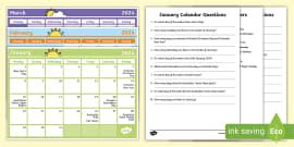 Days and Months Word Problems Activity Sheet - Australia