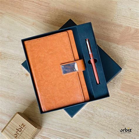 Corporate Gift With NotePad & Pen – Orbiz Creativez
