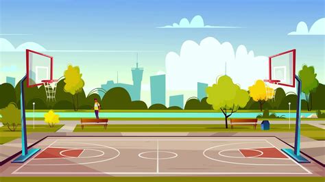 Basketball Court Cartoon 的图像结果