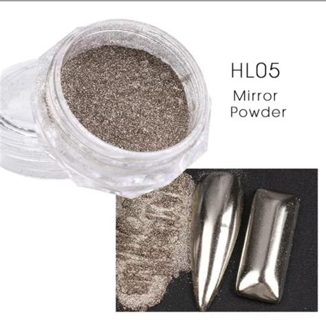 Buy Brown Silver Mirror Chrome Powder for Nails in India