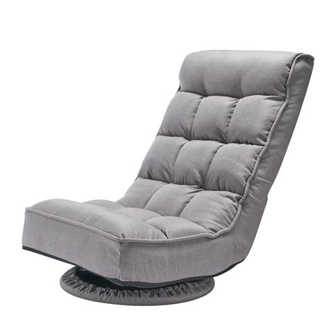 VEVOR Swivel Floor Gaming Chair, 360-Degree Rotating Floor Chair with 4 ...