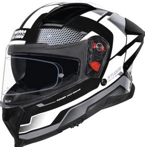 STUDDS Helios Asphalt Full Face ISI and DOT Certified Helmet with Dual ...