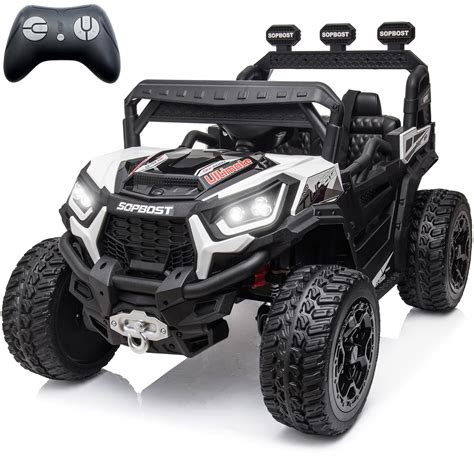 sopbost 12V 4x4 4 Wheeler for Kids Ride On Car with Remote Control ...
