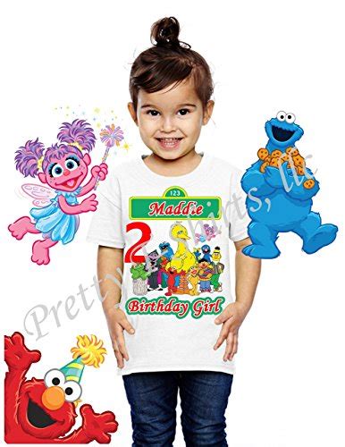 Buy Girl Sesame Street Birthday Shirt, Family Shirt, Elmo Birthday Girl ...