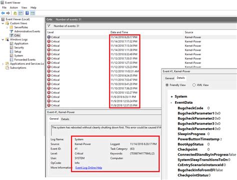 Image result for Event Viewer Power Off Event ID