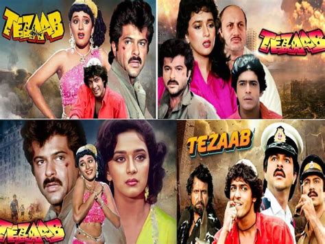 Amitabh bachchan don madhuri dixit tezaab movie ek do teen lyrics 3 ...