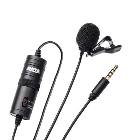 BOYA ByM1 Auxiliary Omnidirectional Lavalier Condenser Microphone with ...