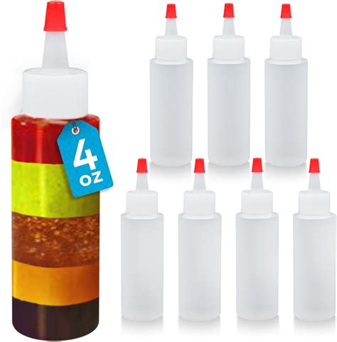 Amazon.com: BRIGHTFROM Condiment Squeeze Bottles, 4 OZ Empty Squirt ...