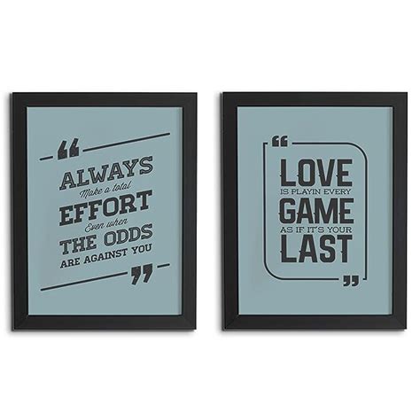 Success and Victory Quote Wall Frame Combo Set of 2 |Living Room ...