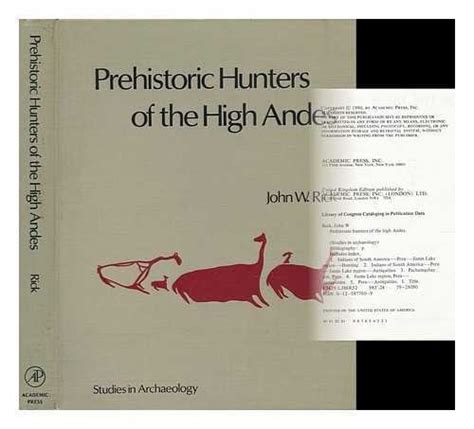 Buy Prehistoric Hunters of the High Andes (Studies in Archaeology) Book ...