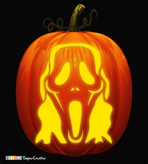 Ghostface Pumpkin Carving Patterns