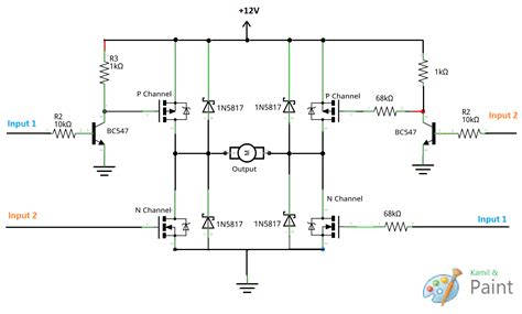 Image result for How to Control Servo Motor Direction Using H-Bridge Circuit