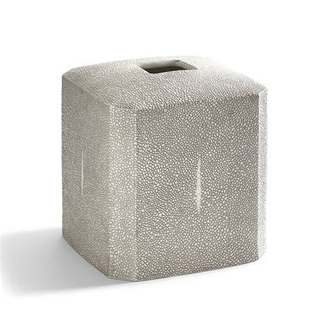 Tissue Holder, Kassatex Shagreen Bath Accessories | Fine Embossed ...
