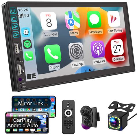 Buy Double Din Car Stereo with Voice Control Apple Carplay&Android Auto ...
