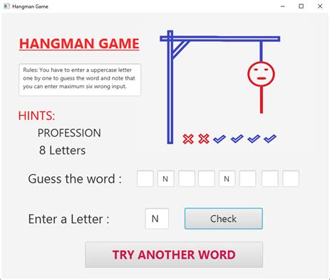 Image result for Hangman Game JavaFX