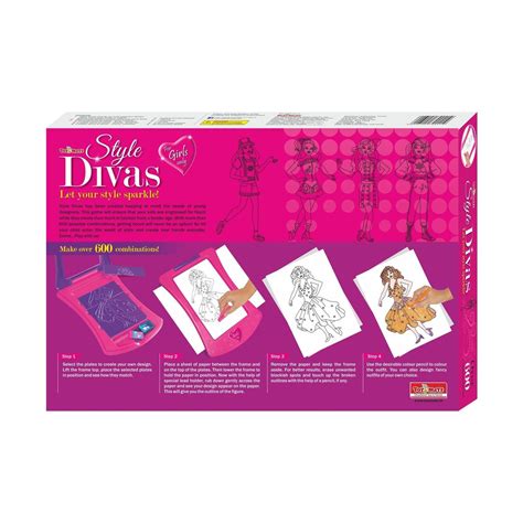 Style Divas Fashion Design Kit for Girls | 600+ Outfits | Ages 4–8 Yea ...