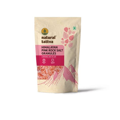 NATURAL TATTVA Himalayan Pink Salt Granules – Organic Tattva