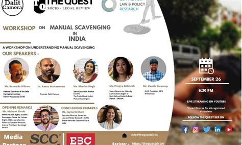 Quest-CLPR-Dalit Camera Workshop: Manual Scavenging [26th Sept]