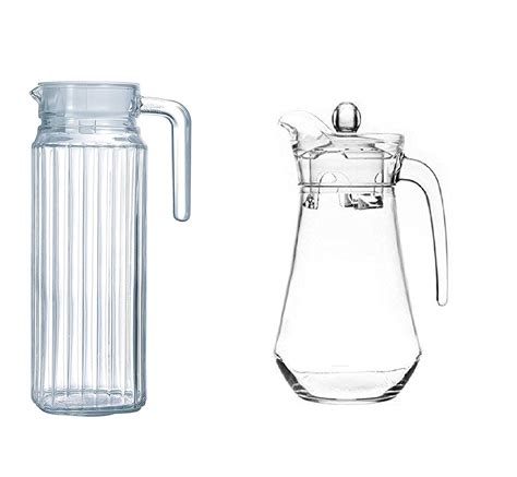 Buy TIENER Glass jug Pitcher with with lid iced Tea Pitcher Water jug ...