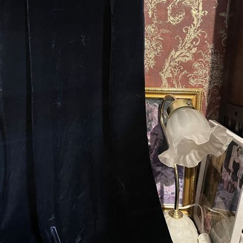 velour× feather black camisole dress | 古着屋Lilyberry