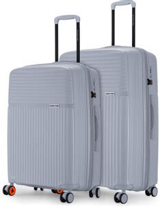 NASHER MILES Krabi Expander Hardside Polypropylene Grey Trolley Bags ...