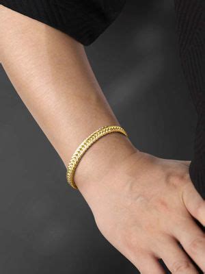 Buy Peora Men Gold Plated Stainless Steel Stylish Bracelet Online