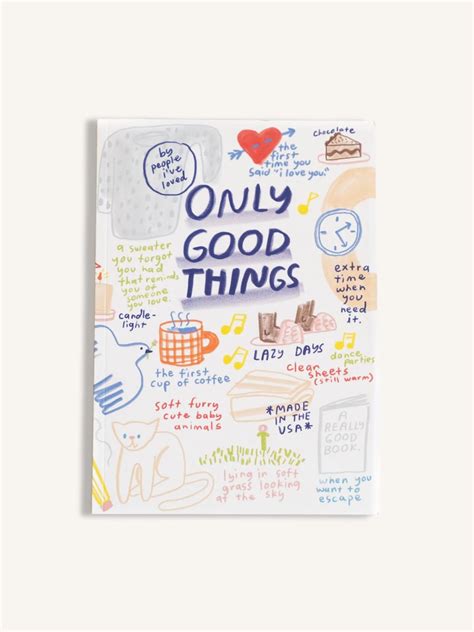 Only Good Things Notebook — The DIME Store