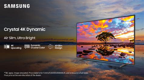 Samsung Launches 2024 Crystal 4K Dynamic TV with 4K Upscaling, AirSlim ...
