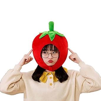 Buy Bestmaple Adult Kids Lovely Tomato Shape Plush Hat Funny Plant ...