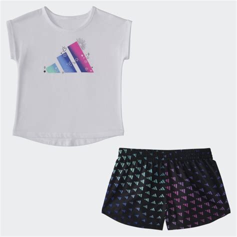 adidas IGTANK WVN AOP SHORT SET - White | Kids' Training | adidas US